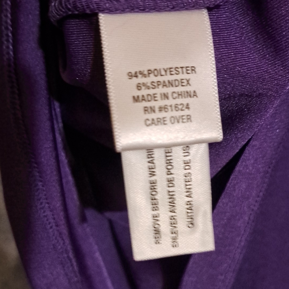 Purple Sleeveless Top with Rhinestone Detailing LAURA ASHLEY - Picture 4 of 7